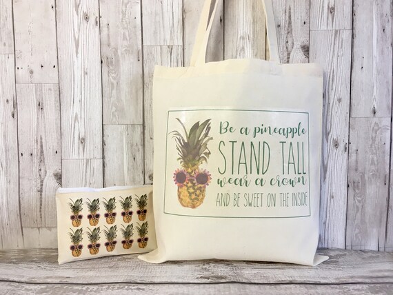 pineapple book bag