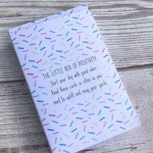 Inspirational positive message cards box set of 12. Positivity cards. The Little box of positivity. Self care box. Positivity gifts. image 10