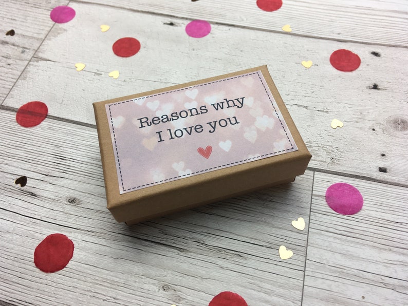 Redenen waarom ik van je notitiekaarten hou. Jubileumcadeau - Etsy