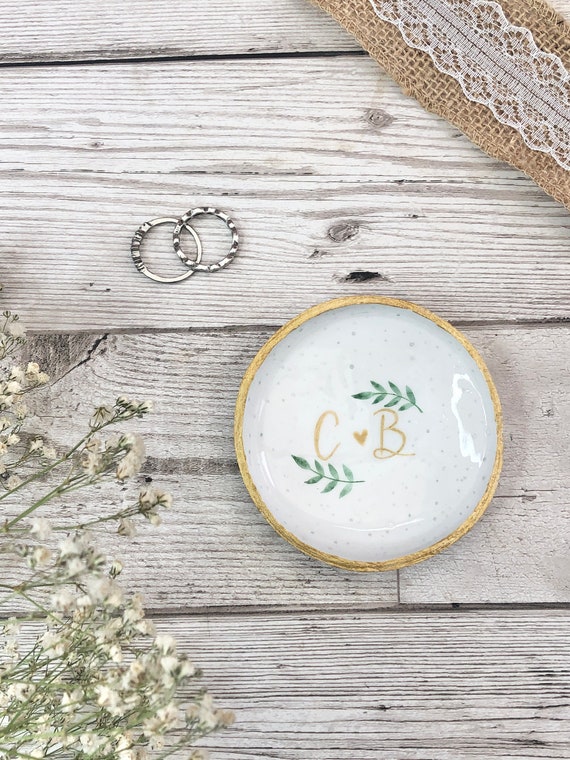 Personalised Letter Ring Dish. Couples Initial Wedding Gift. Engagement Ring Dish. Anniversary Couple Trinket Dish. Valentines Gift for Her Etsy UK