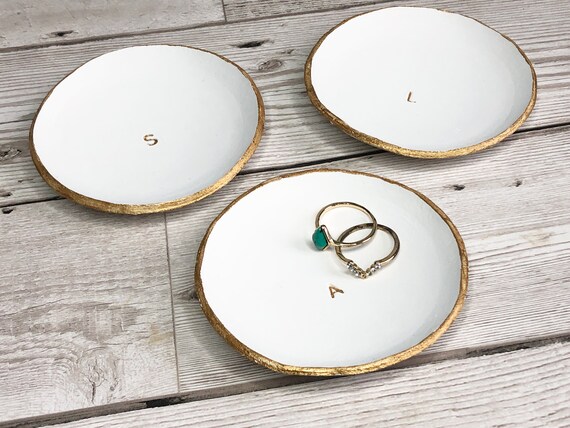 Letter ring dish sale