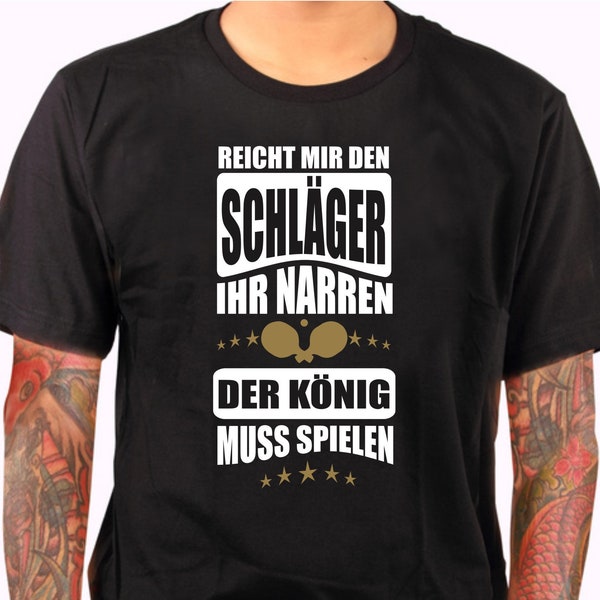 Tischtennis Tischtennisball Tischtennisschläger Shirtbild Vatertag Geschenk