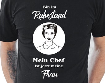 Rente Rentner Opa Vater Großvater Papa Beruf Job Funshirt lustig Shirtbild Vatertag Geschenk Pension