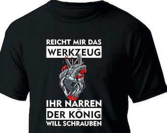 Werkstatt Werkzeug Mechaniker T-Shirt Schrauber kfz Spruch Handwerker Auto