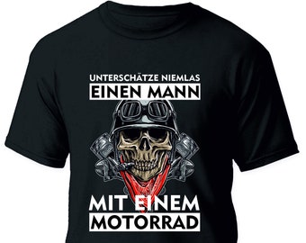 Motorradfahrer T-Shirt Mann Motorrad Biker Motorradbekleidung Zubehör Tuning