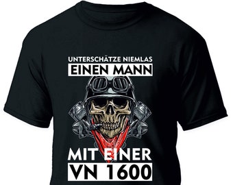 VN 1600 T-Shirt Mann Motorrad Biker Motorradbekleidung Zubehör Tuning