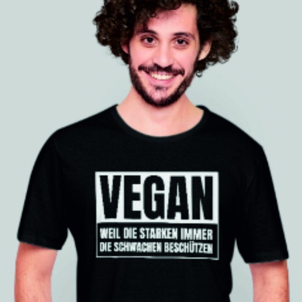 Vegan T-Shirt Veganer Shirt Vegetarier Geschenk kein Fleisch