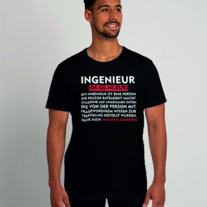 Ingenieur Herren T-Shirt Definition Bedeutung Arbeit Spruch Geschenk Bild 3