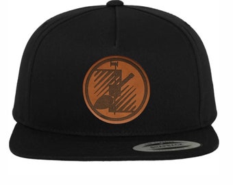 Tiler craftsman cap with leather patch