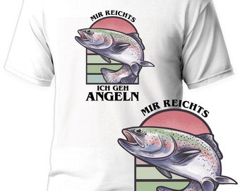 Angler T-Shirt Mir reichts ich geh Angeln tolles Geschenk für Forellen Fischer