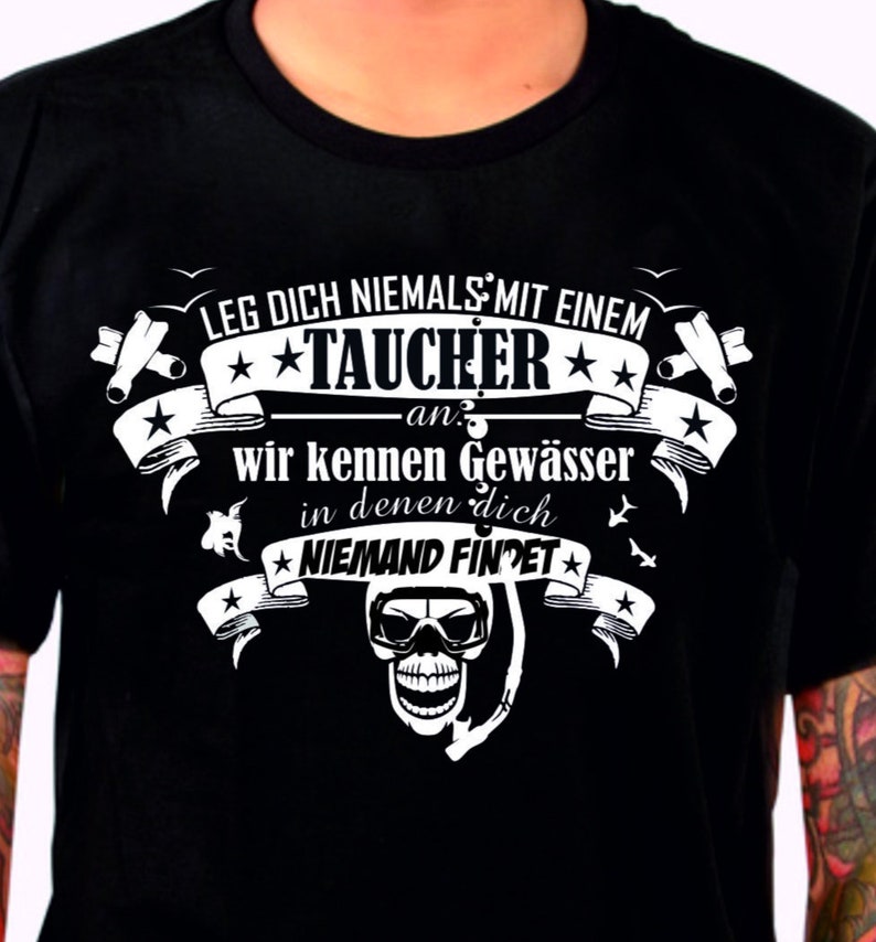 Taucher Shirt tauchen T-Shirt dive Geschenk imagem 1