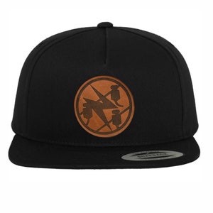 Electrician craftsman hat cap with leather patch