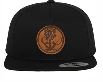 Gardener Landscaper Craftsman Hat Cap with Leather Patch