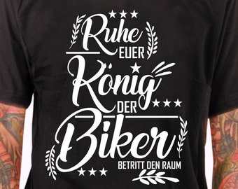 Motorrad Biker T-Shirt Motorradbekleidung Bike biken Geschenk Vatertag shirtbild Textildruck Motorradshirt Weihnachtsgeschenk Funshirt