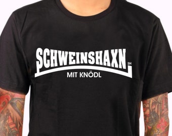 Schweinshaxn mit Knödl Premium Shirt