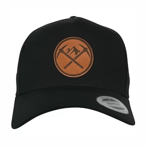 Miner mining craftsman hat cap with leather patch