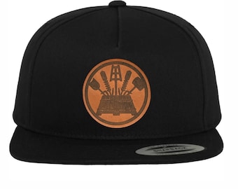 Brewer Brewmaster Craftsman Hat Cap with Leather Patch