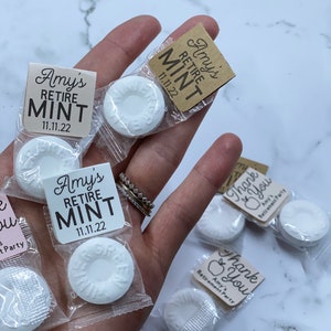 Retirement Party Favor- Mints Custom Retiremints