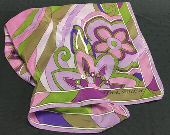 Gorgeous 1960s Adrienne Vittadini Scarf