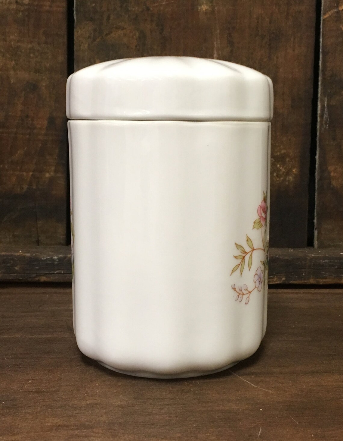 1988 FTDA Ceramic Tea/Coffee Canister with Spoon Holder Etsy