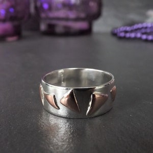Mens silver store ring etsy