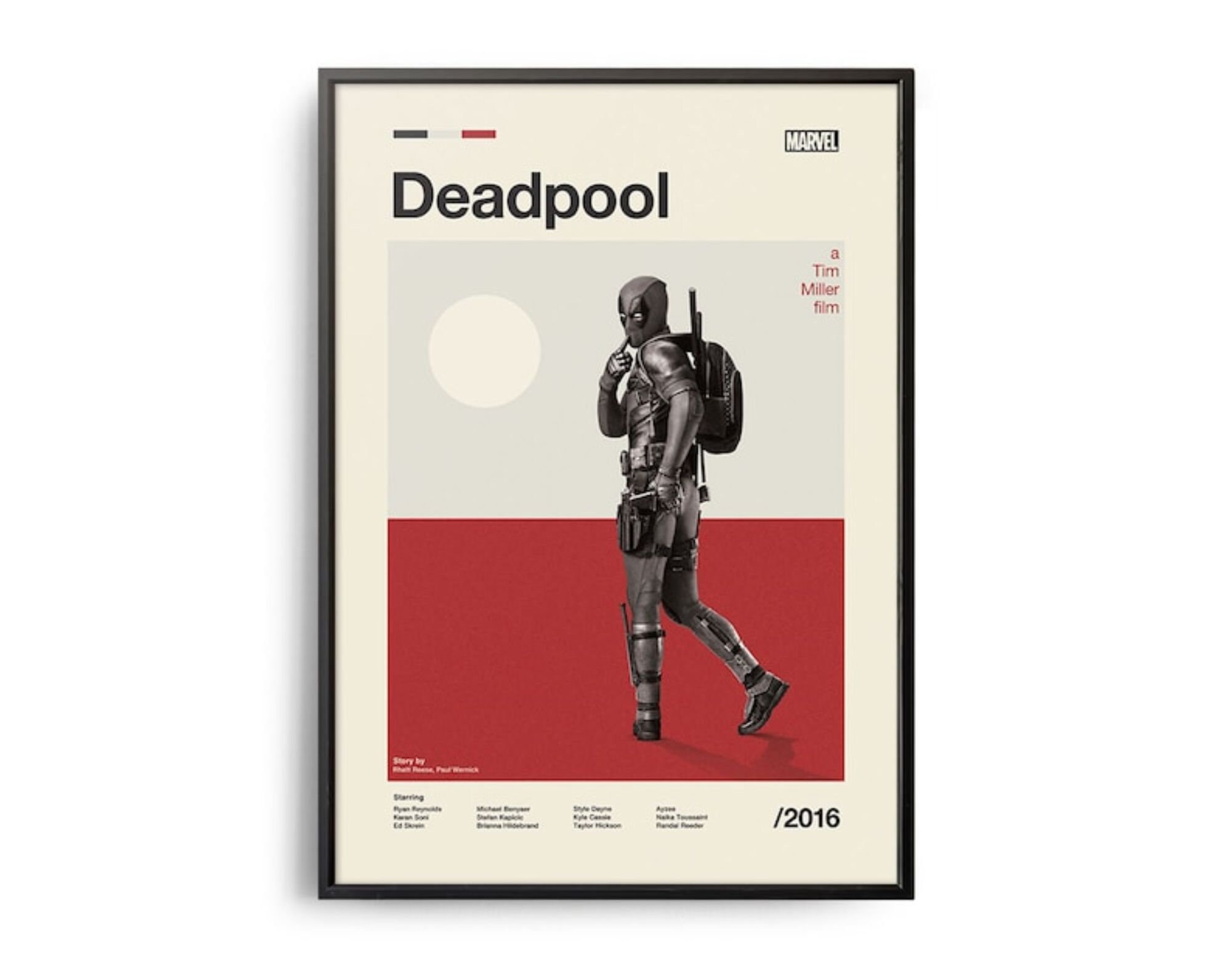 Discover Deadpool vintage inspired movie print retro movie poster