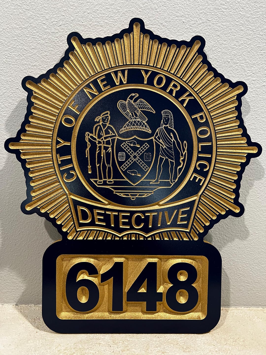 NYPD Detective Badge Sign - New York Police Department - Etsy