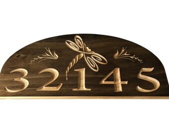 Home number address engraved plaque