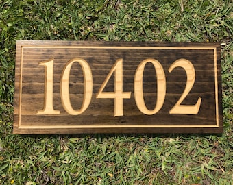 Home Number Address Plaque Rectangle