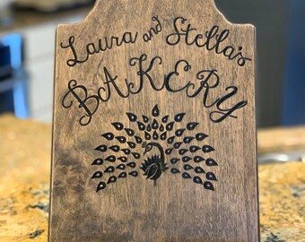 Kitchen Ipad and Cookbook Holder peacock art