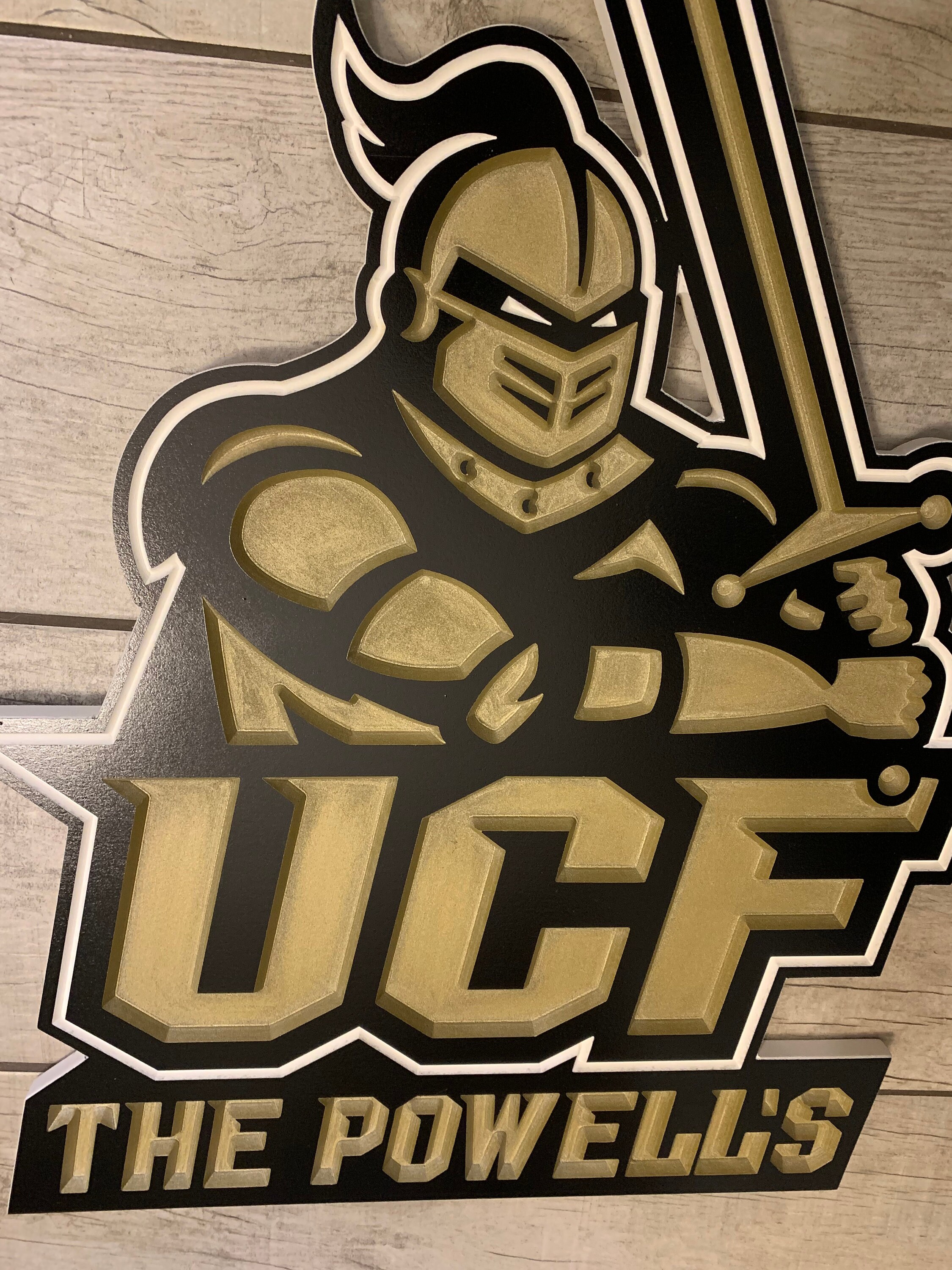 Rico Industries NCAA Central Florida Knights Metal Sign - 11x17 Inch Official Sports Wall Decor