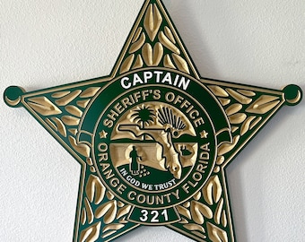 Customizable Florida Sheriff's Office Badge Sign