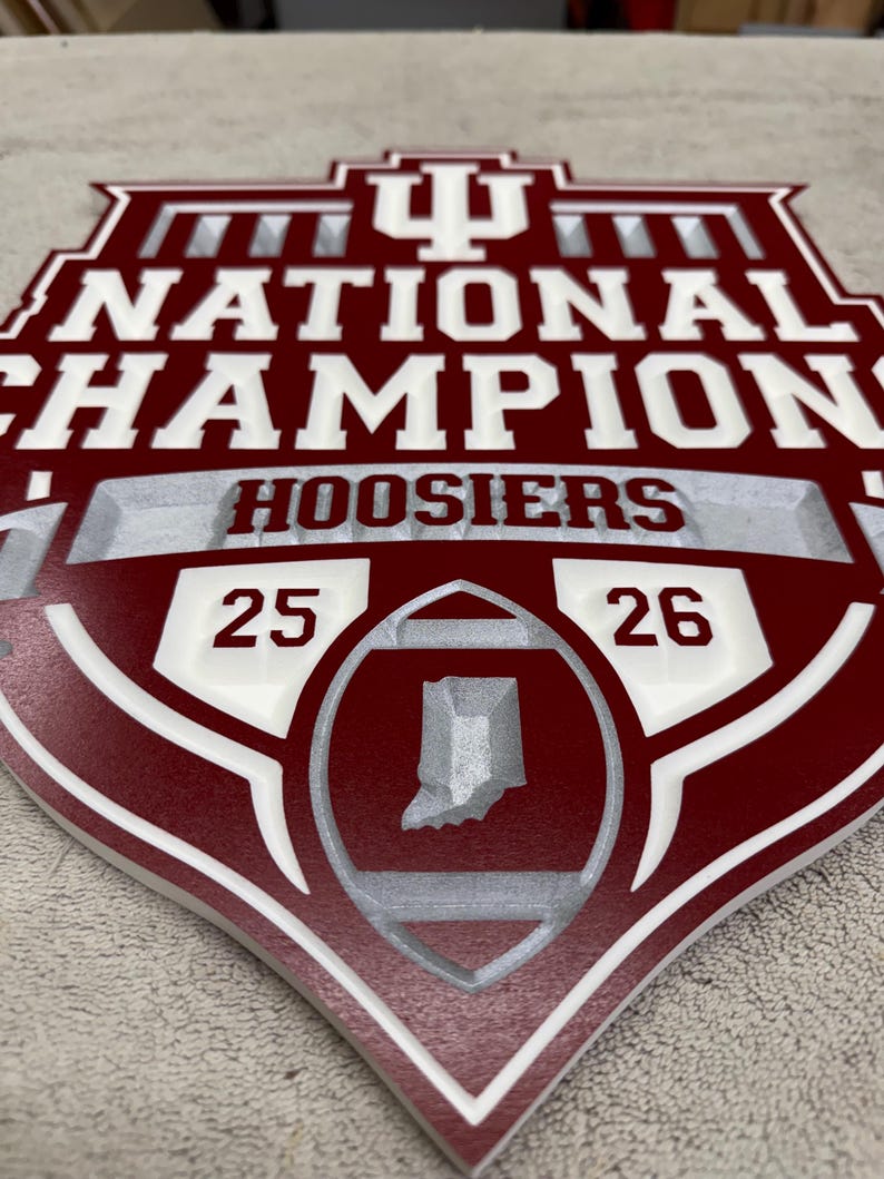 Indiana University National Champions Hoosiers Sign - Etsy