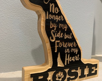 Personalized Labrador Retriever pet memorial plaque