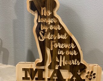 Personalized Beagle pet memorial plaque