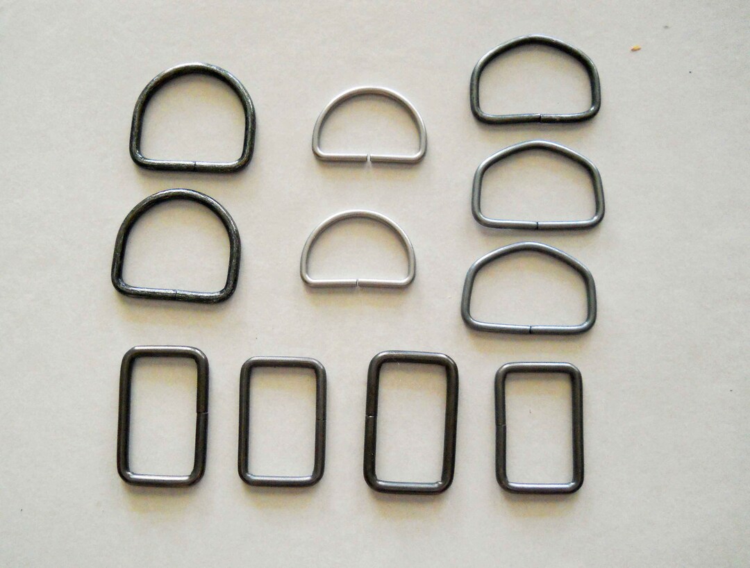 Large D Rings and Rectangle Rings Assortment Metal - Etsy