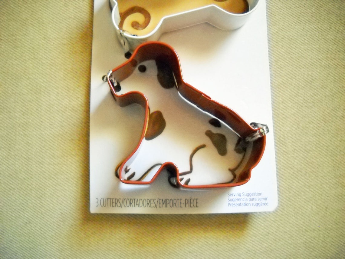 Dog Theme Cookie Cutter Set of 3 Wilton Etsy