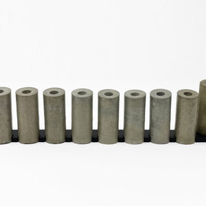 Unique Modern Concrete Menorah For Hanukkah Concrete Hanukkiah Jewish Chanukah Menorah hanukkah gift Contemporary Judaica Candle image 3