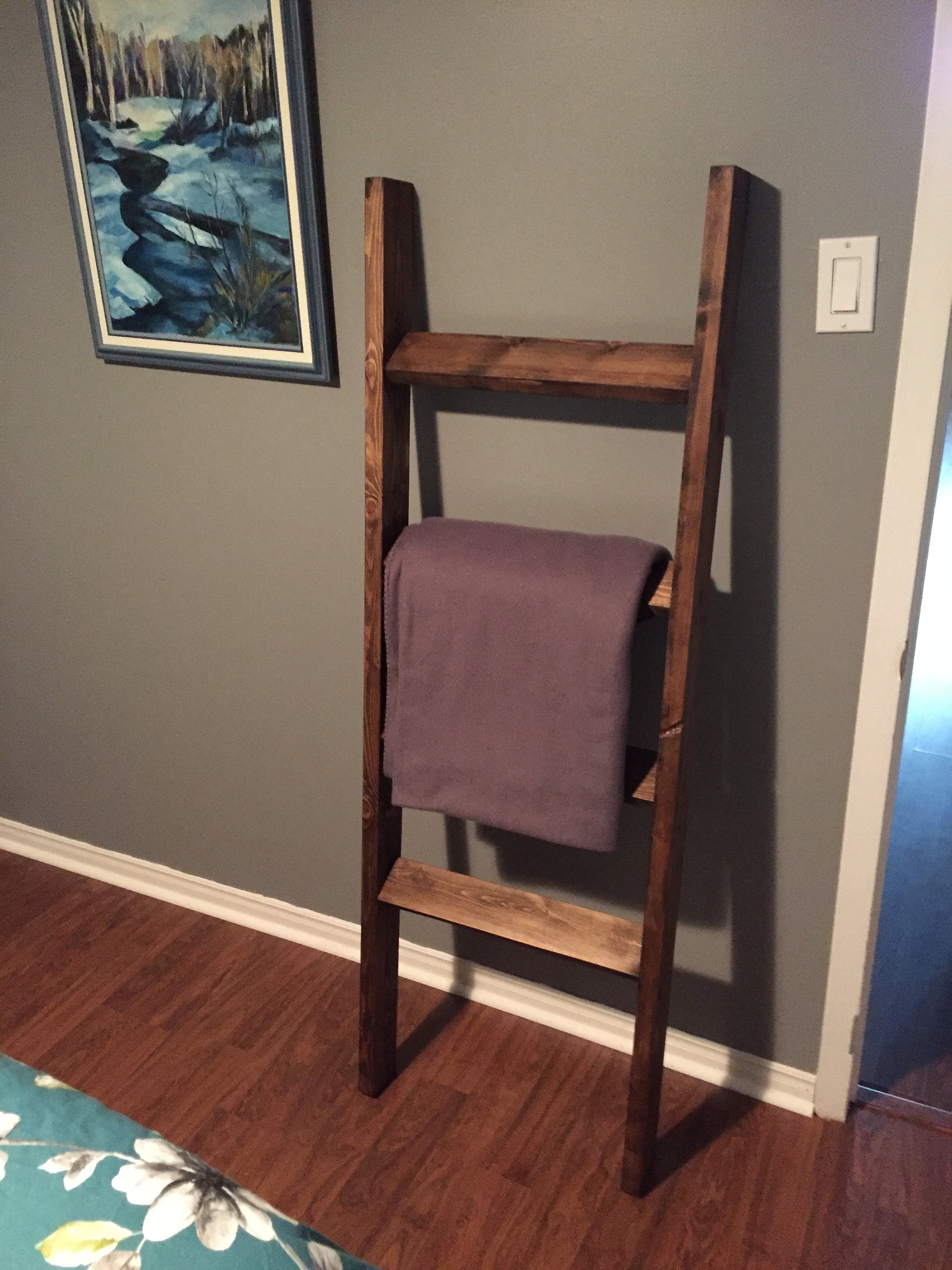 Rustic Blanket Ladder Etsy