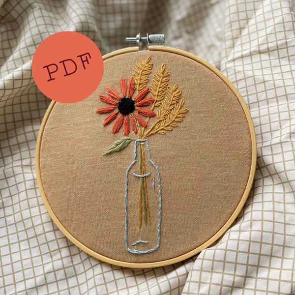 Wheat Embroidery Etsy