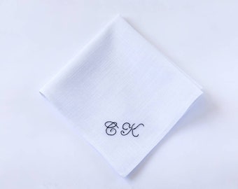 Personalized Handkerchief, Mens Handkerchief, Dad Hankerchief, Weddig Handkerchief, Monogramed Handkerchief, Embroidered Hankerchief, Hanky