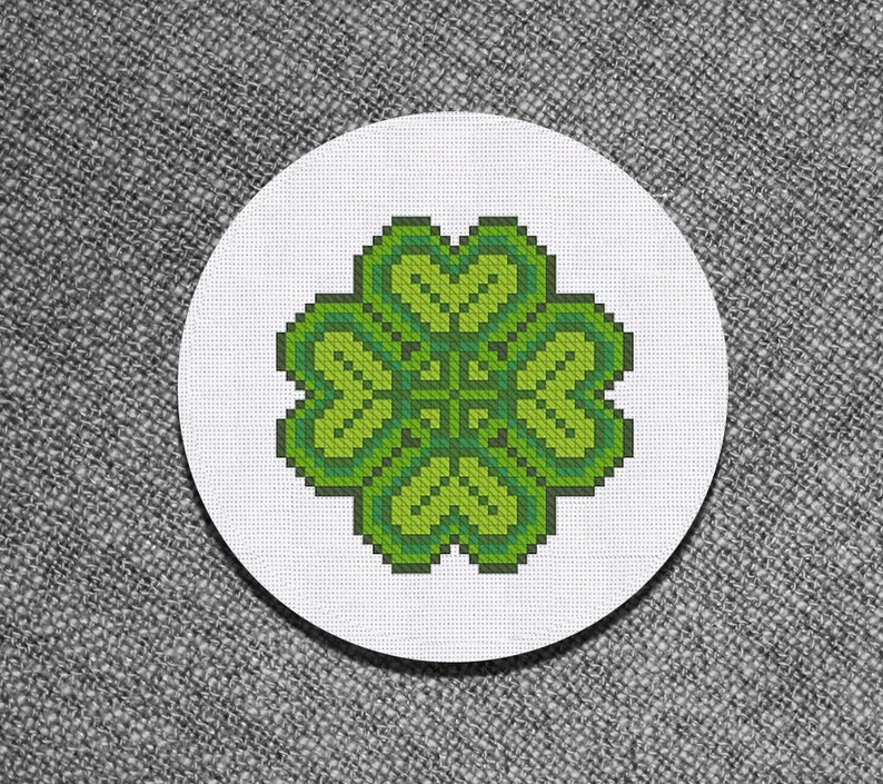 Cross Stitch Pattern Clover leaf Instant Download PDF Counted | Etsy