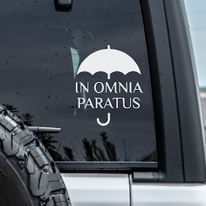 In Omnia Paratus Car Sticker|Stars Hollow|Rory and Lorelai Gilmore|Chilton|Lukes Diner|Gilmore Girls|Babete ate Oatmeal|A Film By Kirk|Jess|