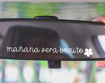 Manana Sera Bonito MINI Mirror Decal|Bichota Car Decal|Mientras Me Curo Del Cora|Karol G Besties|X Si Volvemos|Karol G Sticker|Gift For Her