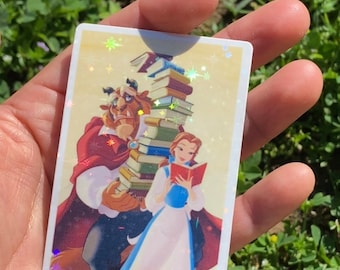 Beauty and the Beast Sticker|Belle Sticker|Holographic Sticker|Smut Sticker|Booktok|Belle Smut Stickers|Tale as Old as Time|Princess Belle|