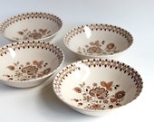 Vintage Bowls Dinnerware Dishes Cereal Ironstone Bowl England Johnson Brothers Bros Dinner Set Ice Cream Bowls Rustic Kitchenware Kitchen