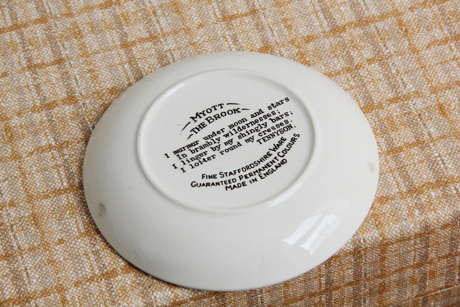 Vintage Pottery Plate Wall Hanging Myott Ironware Wall Art Etsy