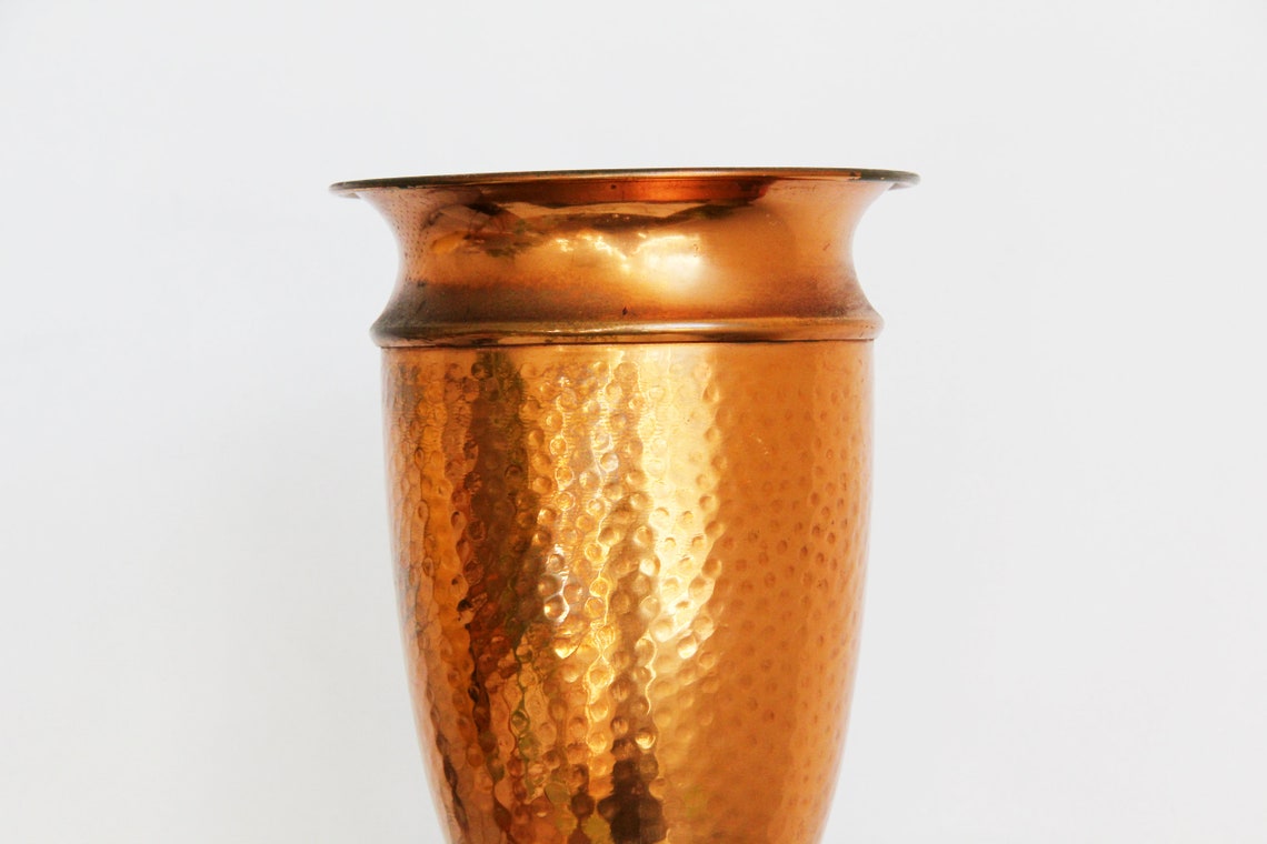 Hammered Copper Vase Copper Home Decor Flower Vase Rustic Boho Etsy UK