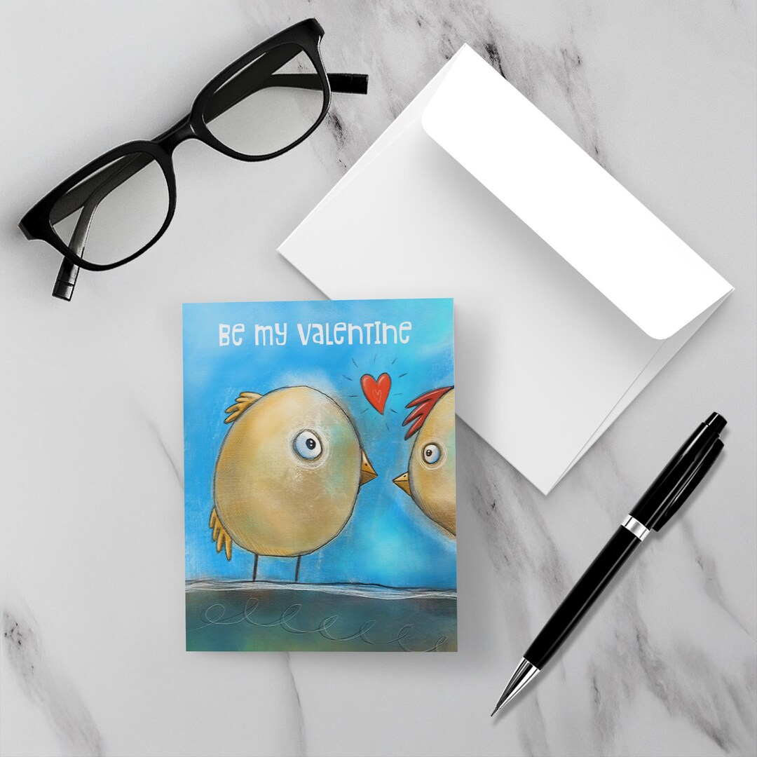 Be My Valentine, 10-pack Greeting Cards - Etsy