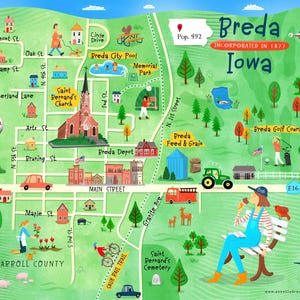 Puzzle illustrato di Breda, Iowa
